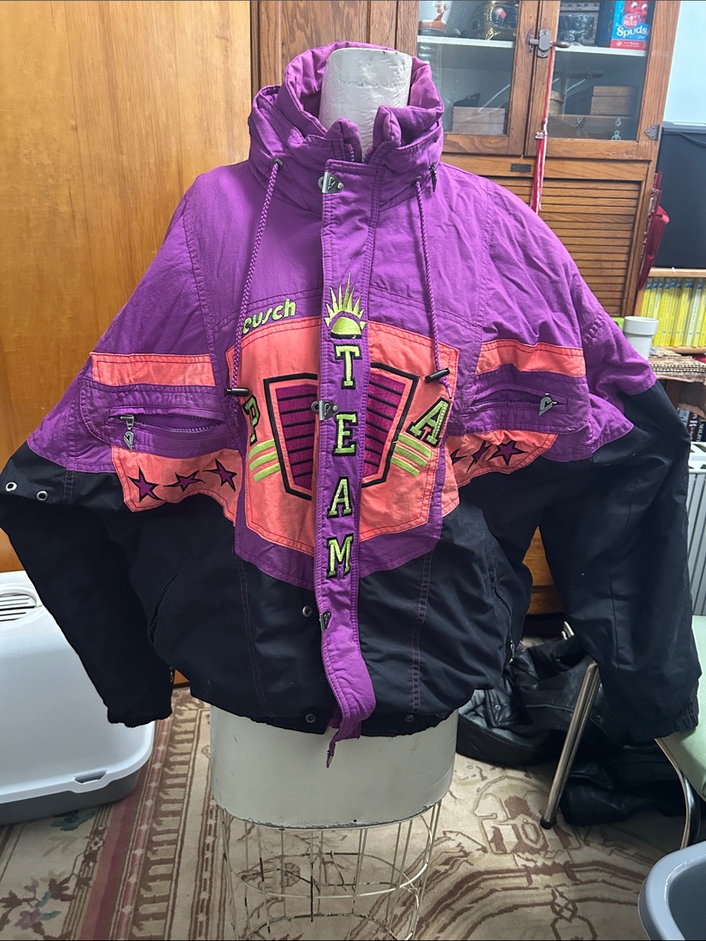 Purple & Black Team Ski Jacket